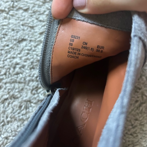 Coach Gray Suede Booties - Picture 4 of 8